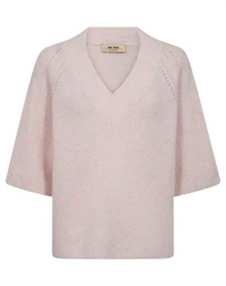 MMTaci 3/4 V-Neck Strik - Ballet Slipper